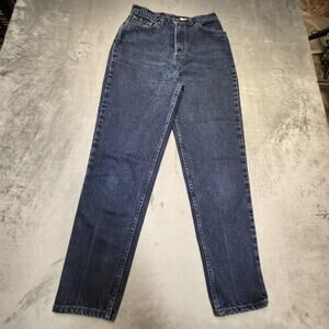 Vintage Levis 521 Jeans Womens 10 Blue Tapered Leg High Rise Made in USA 90s